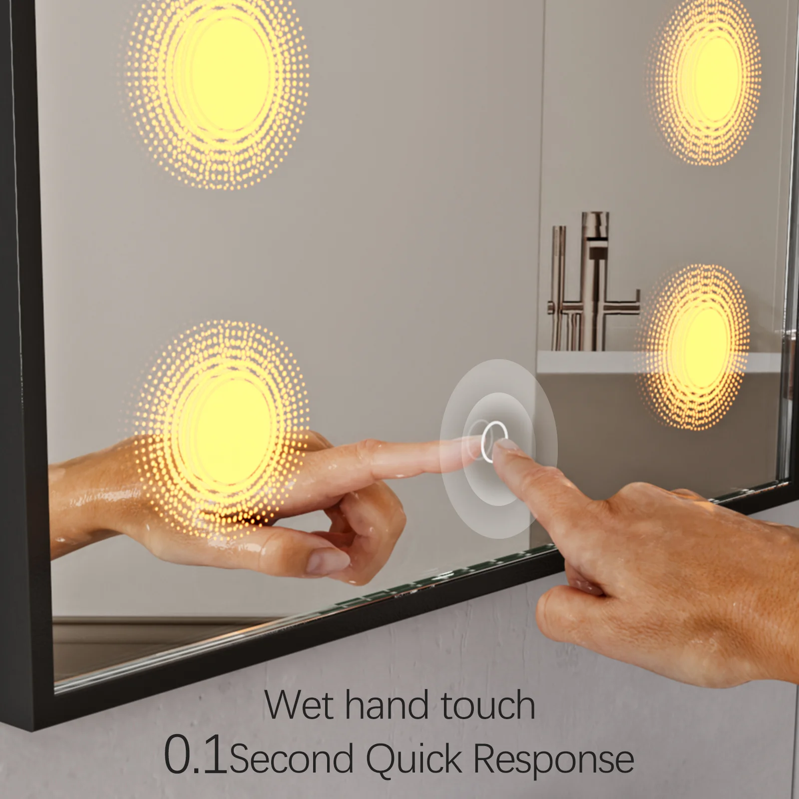Custom LED Bathroom Vanity Mirror