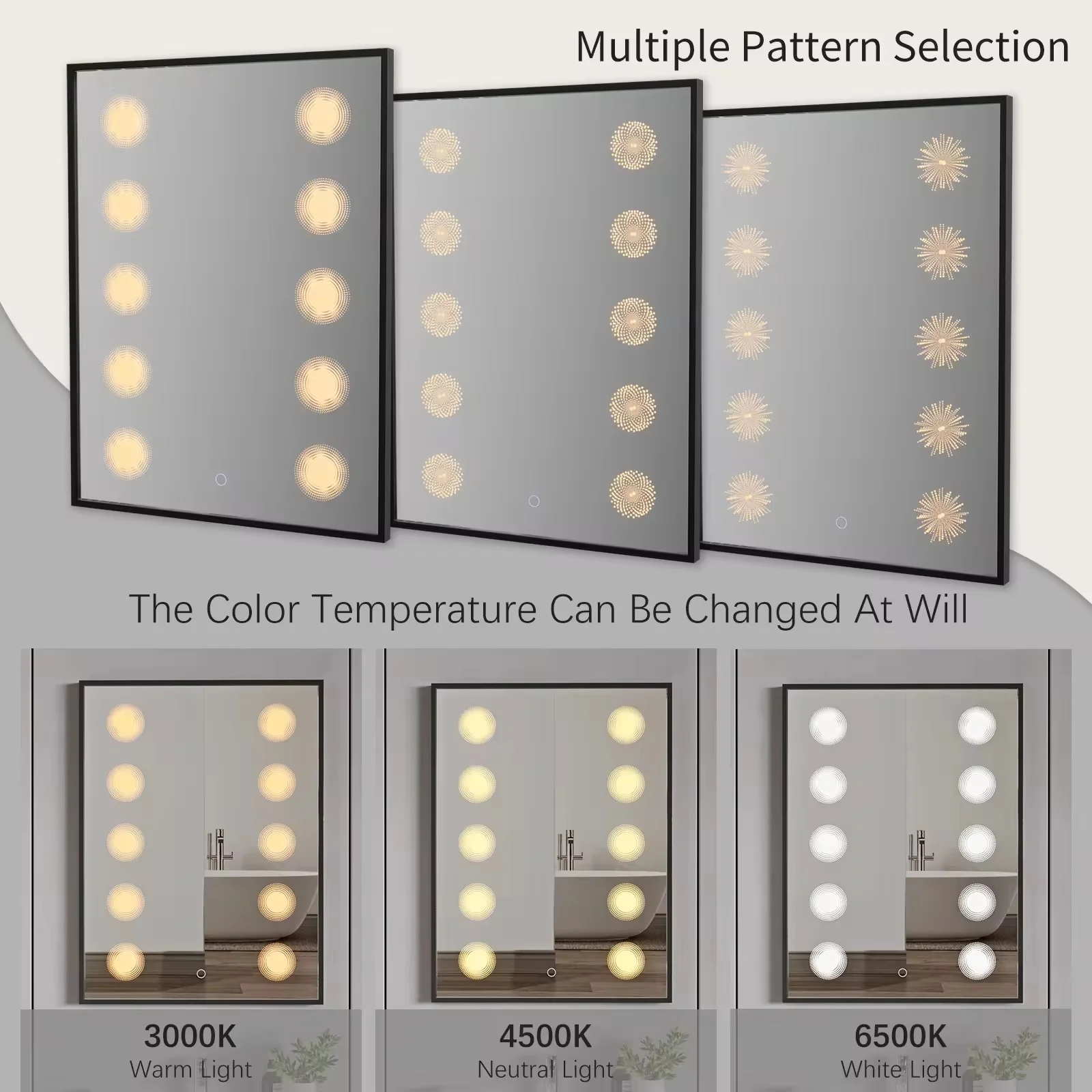 Custom LED Bathroom Vanity Mirror