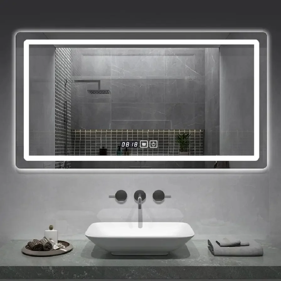Front and Backlit LED Bathroom Mirror