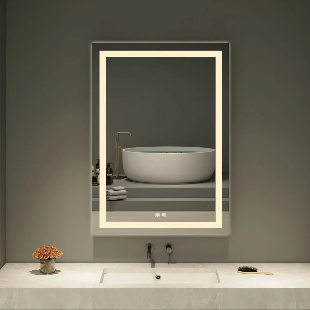 Front and Backlit LED Bathroom Mirror