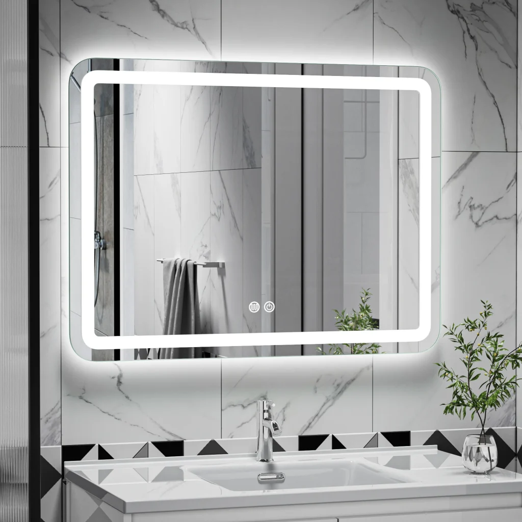 Large Rectangle LED Bathroom Mirror