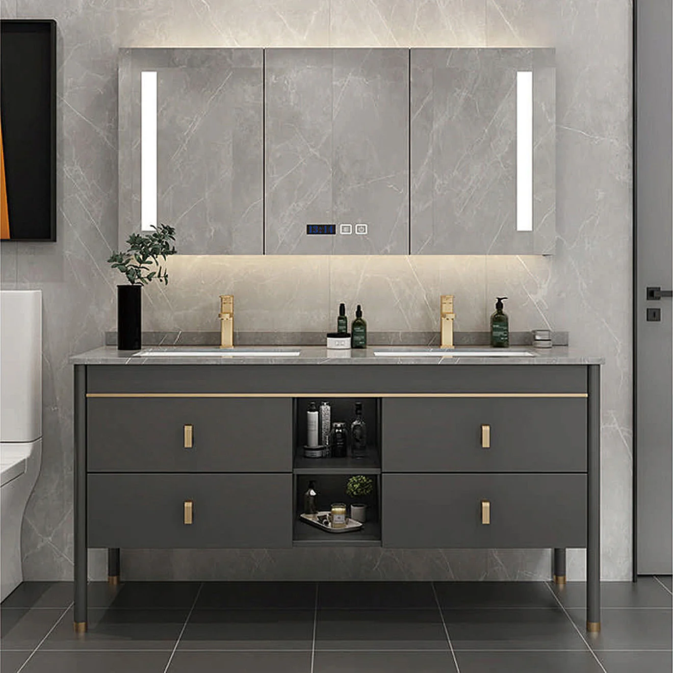 Luxury Wall Mounted Bathroom Vanity