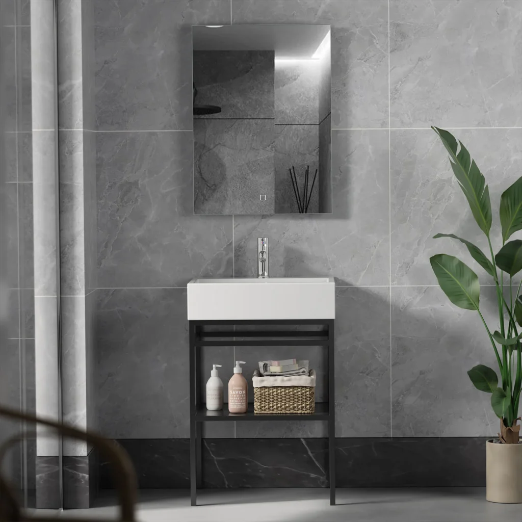 Modern Compact Bathroom Vanity with Sink