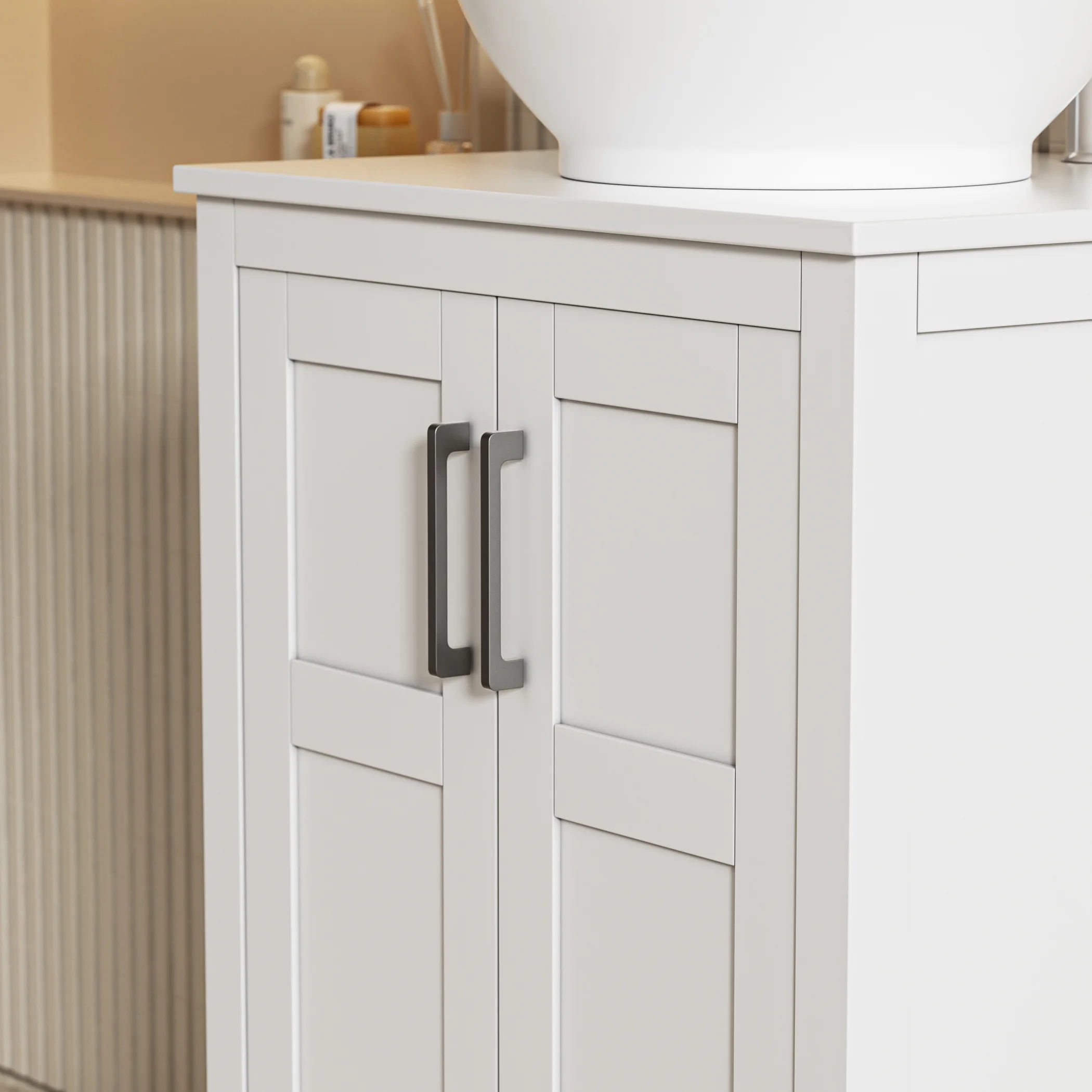 Modern White Freestanding Bathroom Vanity