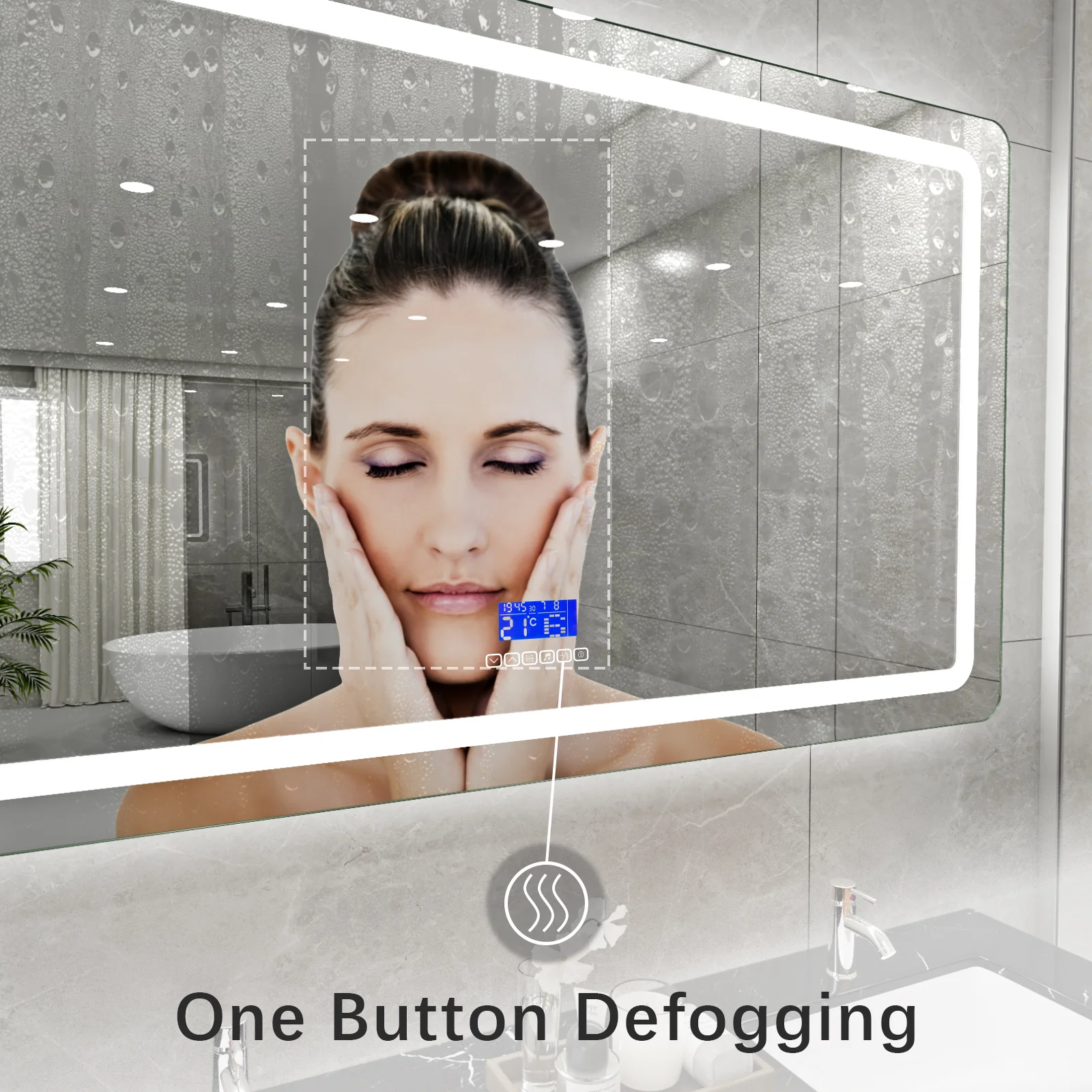 Rectangular LED Bathroom Mirror