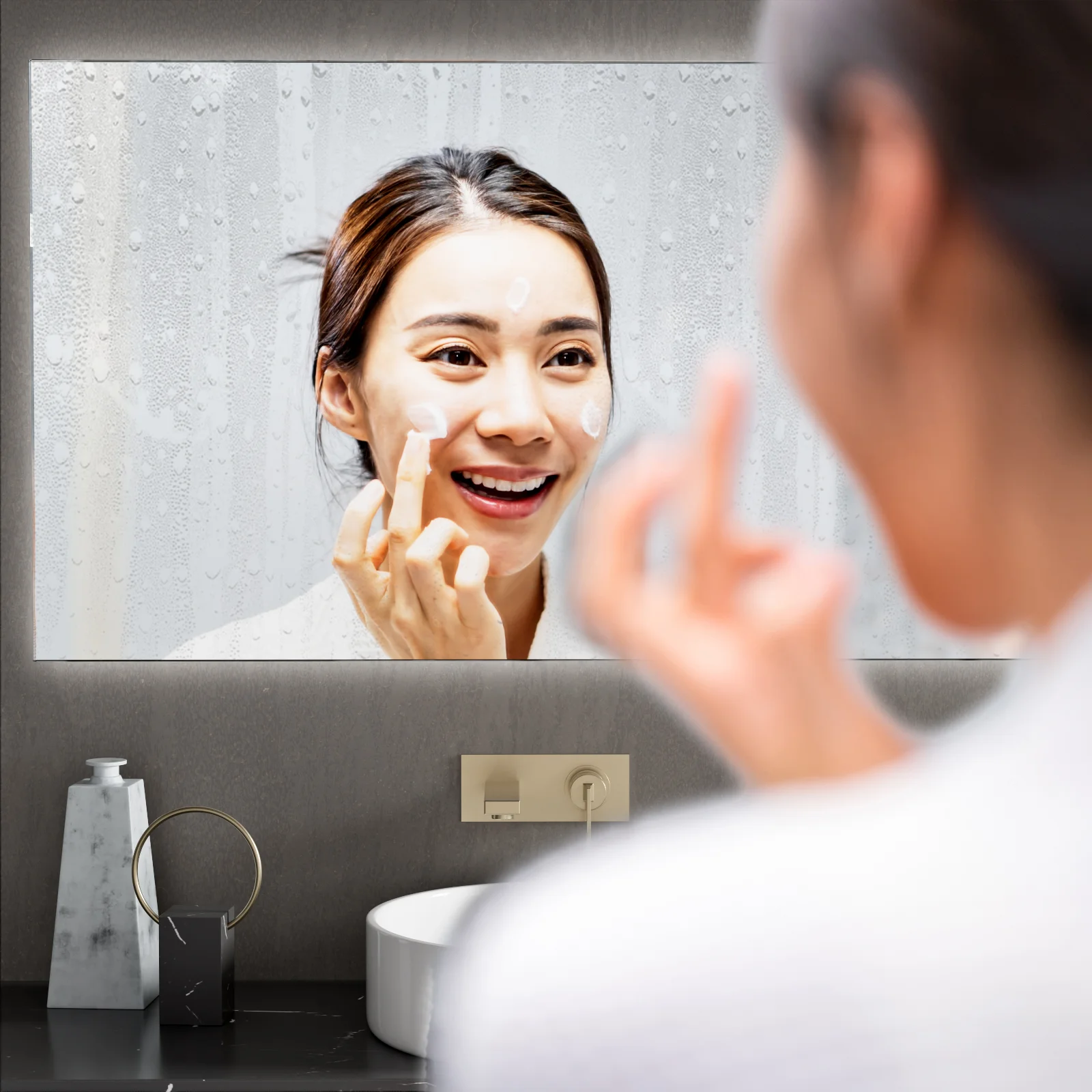Rectangular Smart LED Bathroom Mirror