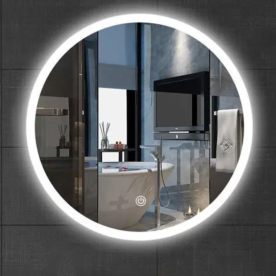 Round Backlit LED Bathroom Mirror