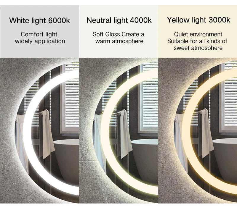 Round Smart LED Bathroom Mirror