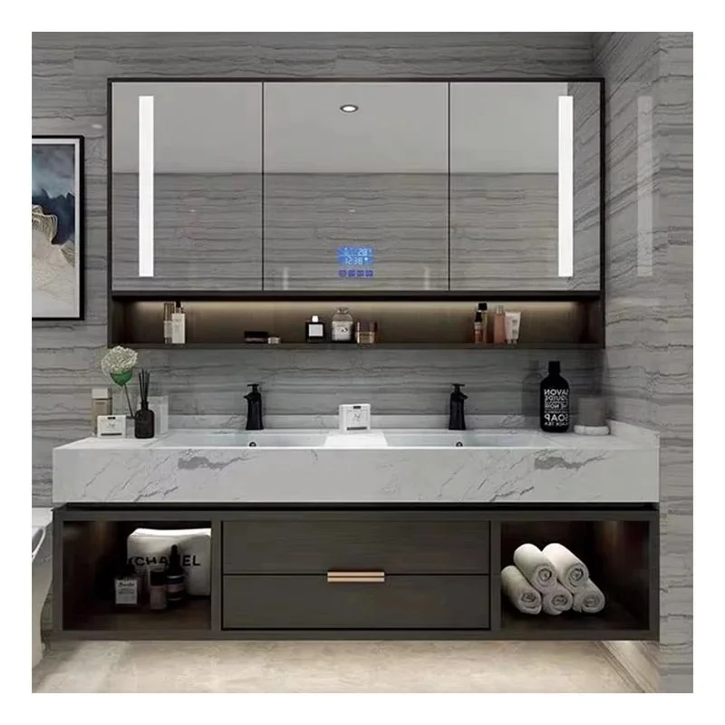 Smart LED Mirror Bathroom Vanity Set