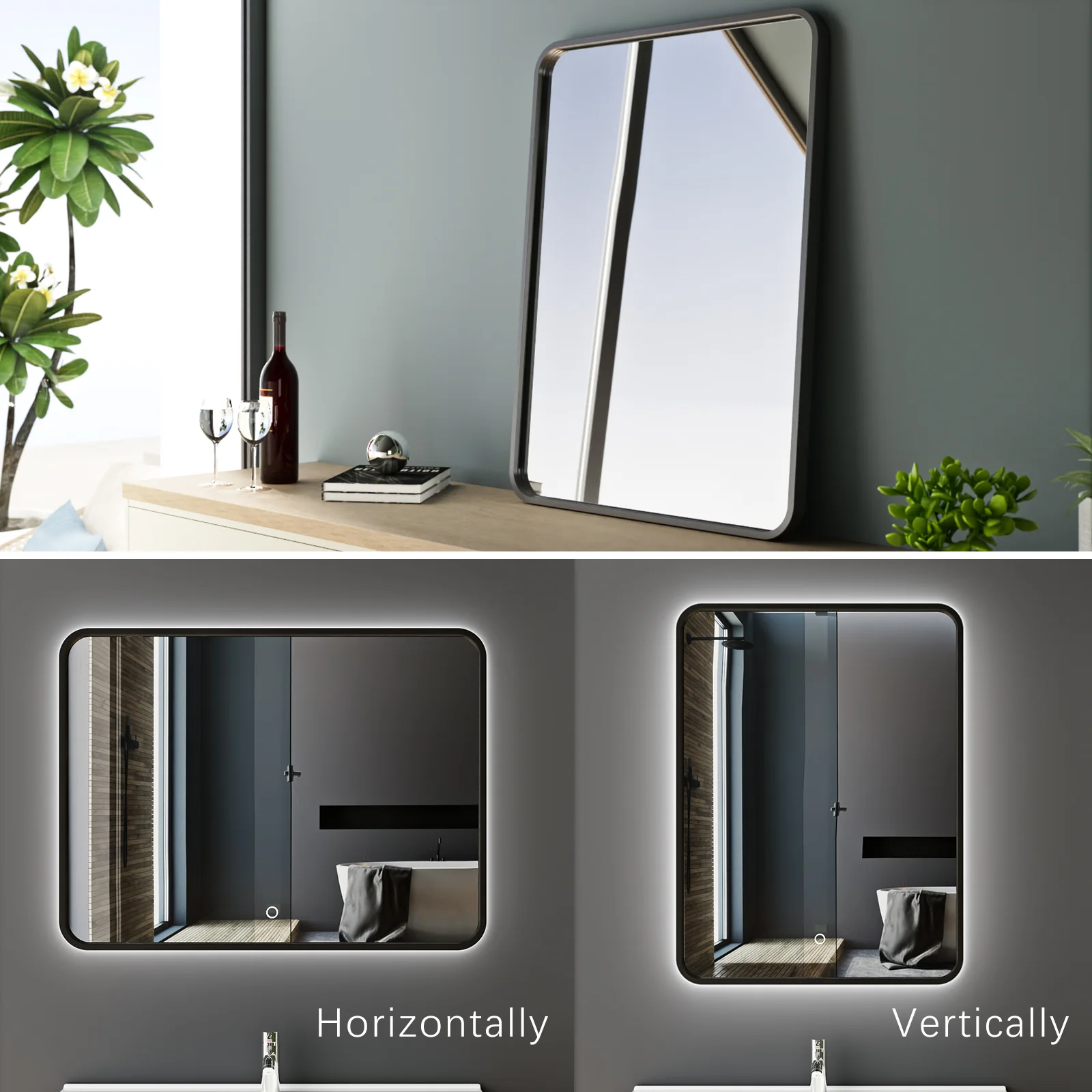 Smart Rectangle LED Bathroom Mirror