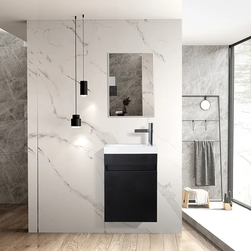 MFC Wall-Mounted Small Bathroom Vanity Cabinet