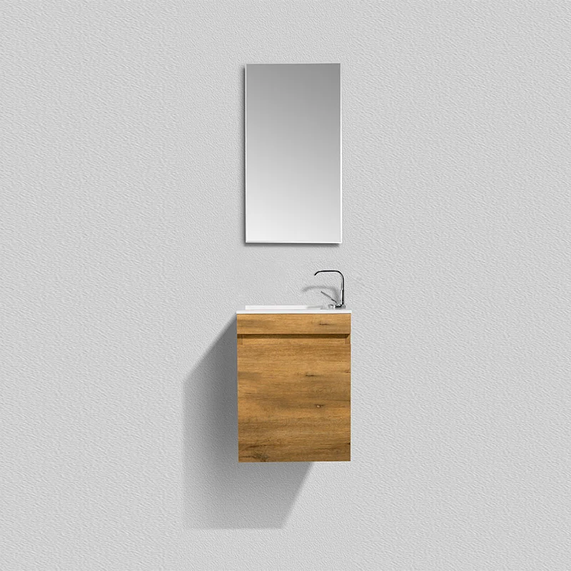 Mini Wall-Mounted Vanity and Mirror Set