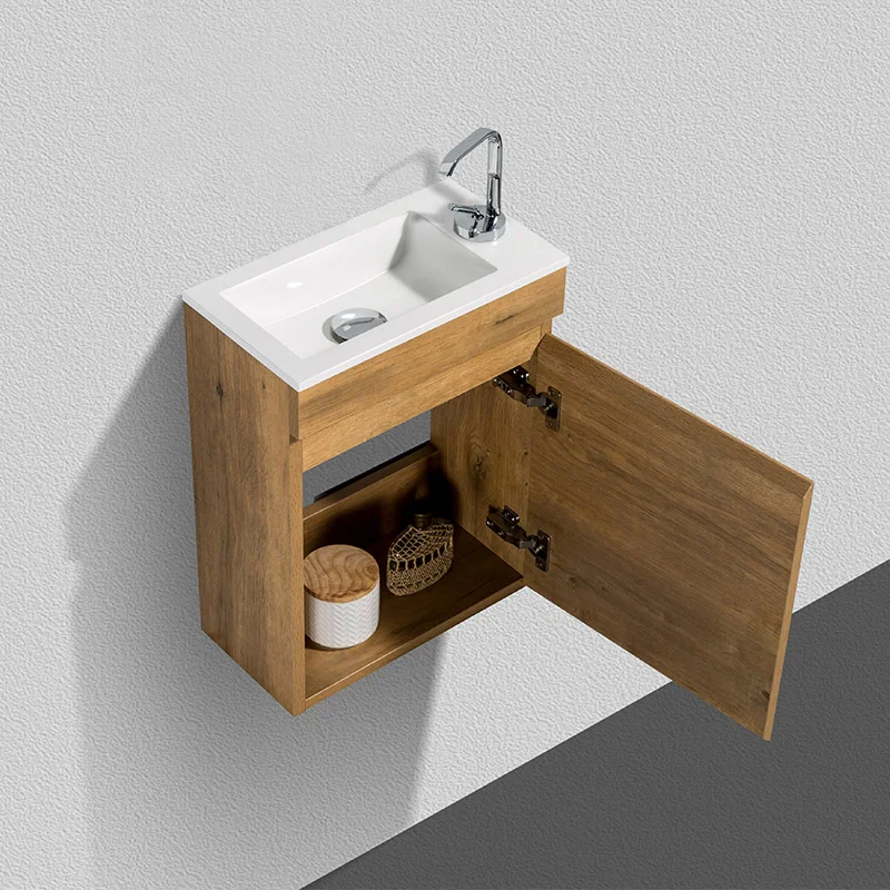 Mini-400 bathroom vanity, close-up detail view