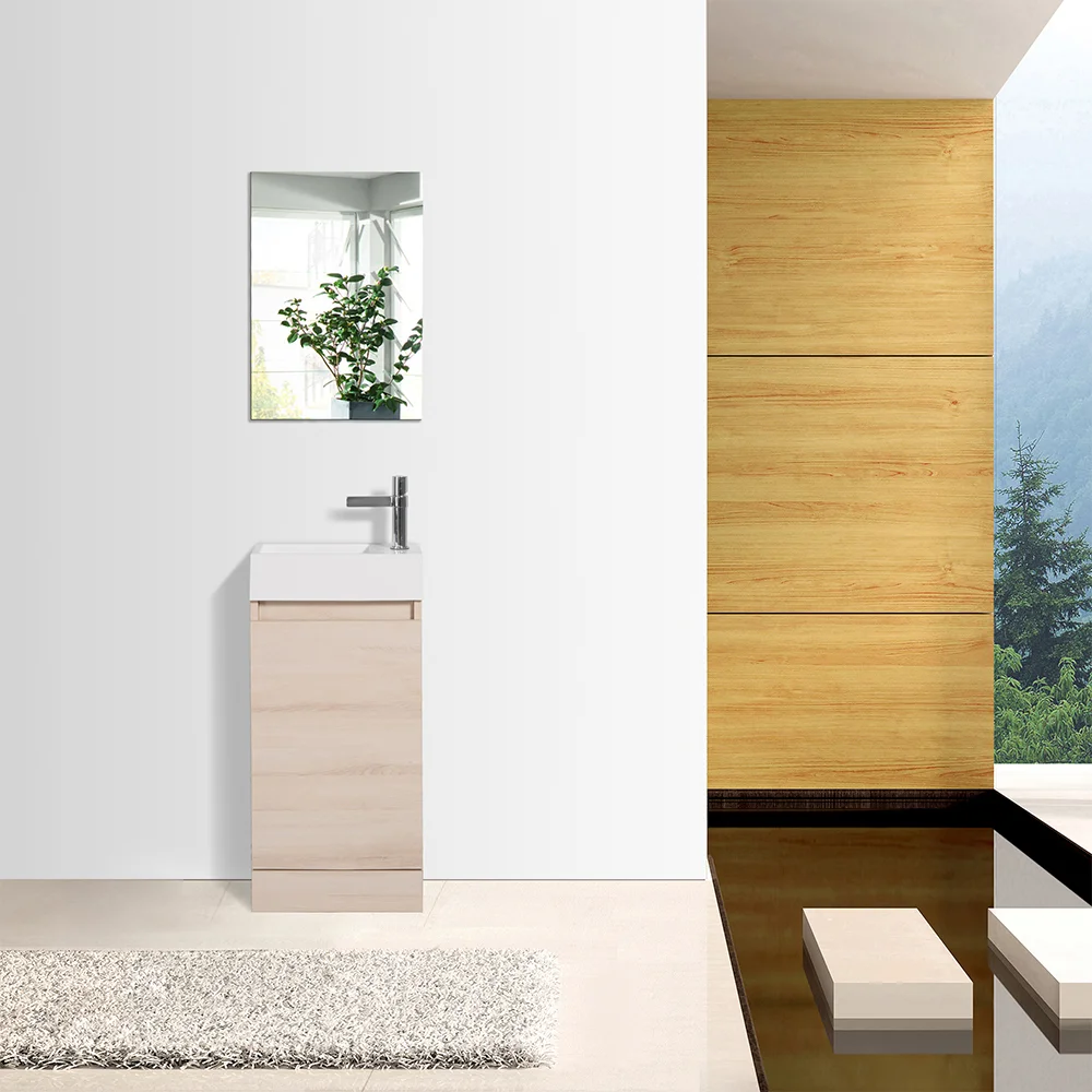 Extra-Narrow Wall-Mounted Bathroom Vanity