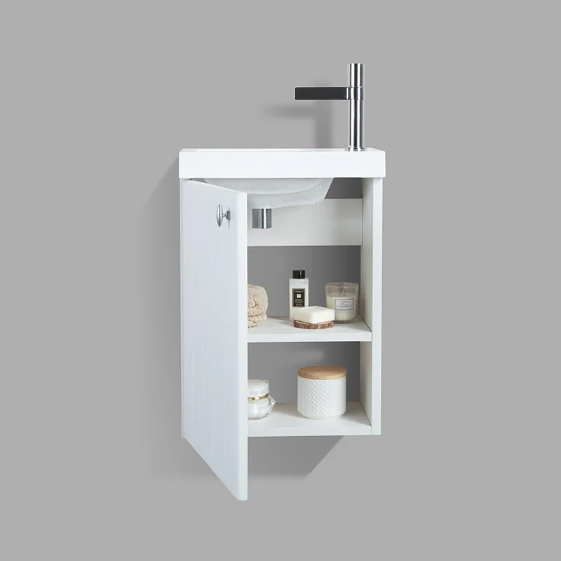 PV-400 wall-mounted vanity cabinet, side view