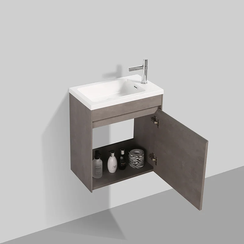 Slice-540 small bathroom cabinet, side view