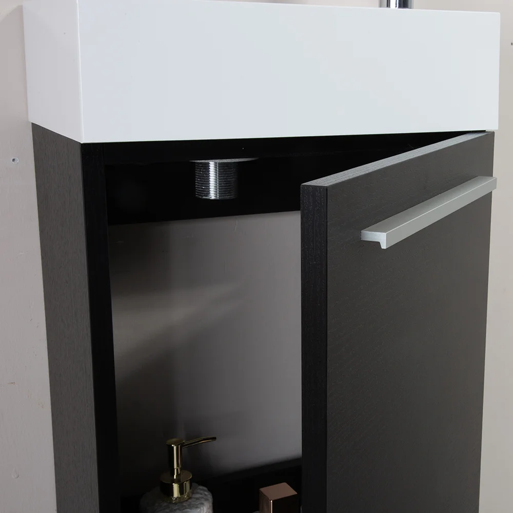T-400 bathroom vanity, close-up detail view