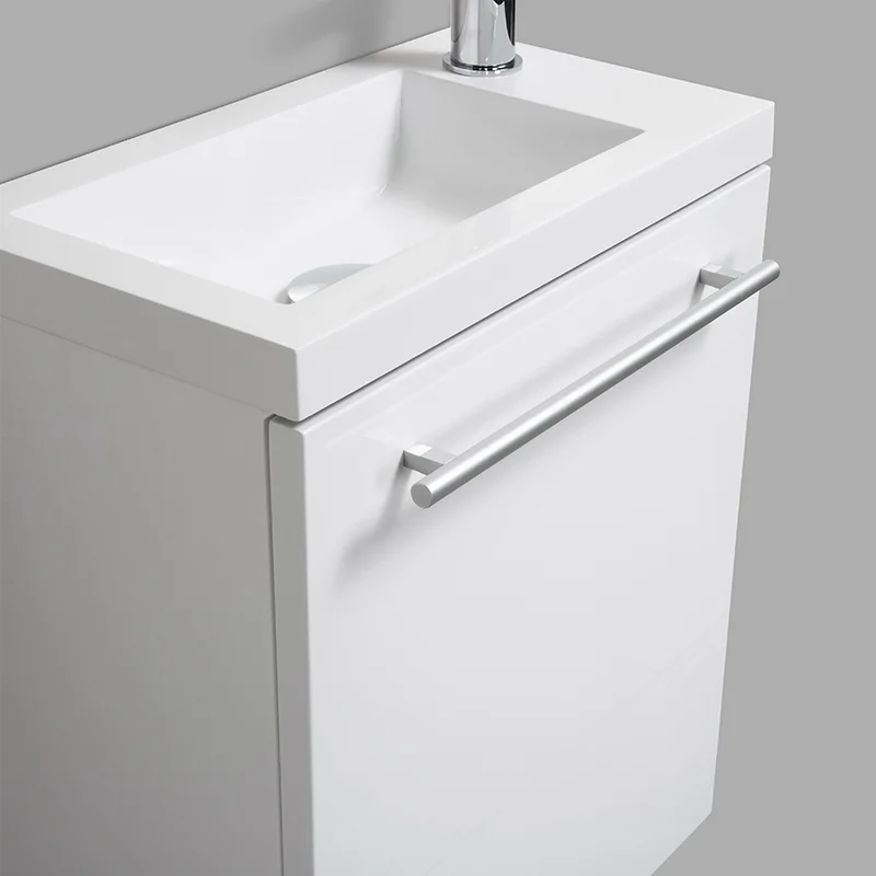Tight-400 small bathroom vanity cabinet, side view