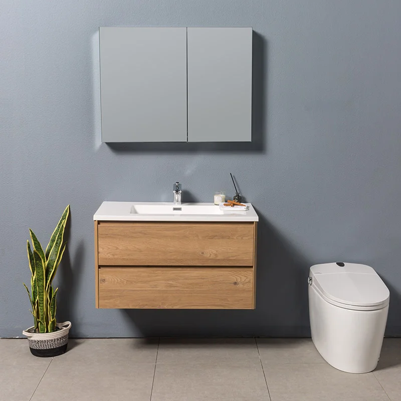 Wall-Mounted MFC Bathroom Vanity for Wholesale Programs