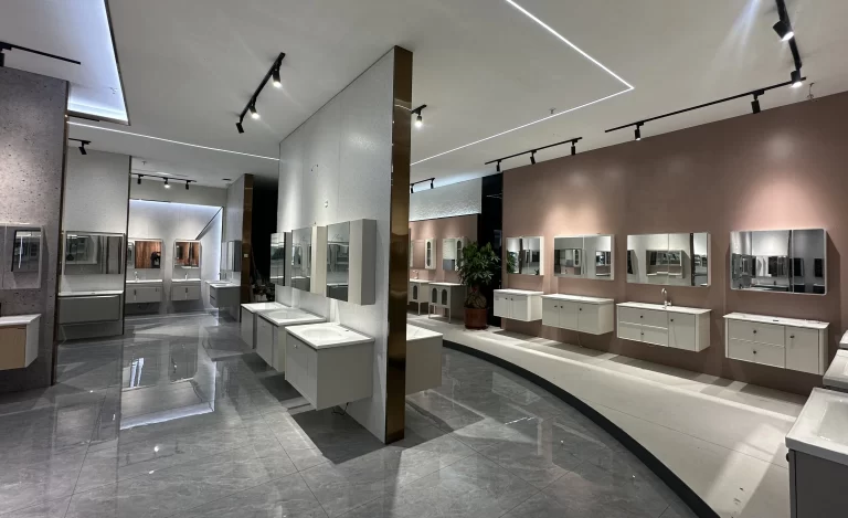 Bathroom vanity and LED mirror showroom